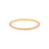 Gold and Diamond Band Ring