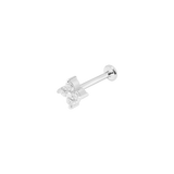 Gold and Diamond Chance Bar Piercing