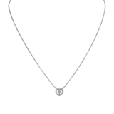 Collar Madame Oro Blanco Colgante de Corazón