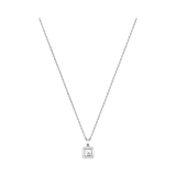 Collar Happy Diamonds Icons Square Oro Blanco