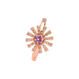 Anillo Margherita with Amethyst & Brown Diamonds