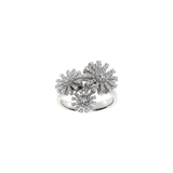 Anillo Tre Margherite with Diamonds