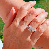 Anillo Mimosa with Diamonds Oro Blanco