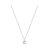 Collar Happy Diamonds Icons Square Oro Blanco