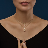 Collar Happy Diamonds Icons Square Oro Amarillo