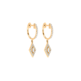 Gold and Diamond Délicatesse Hoop Earrings
