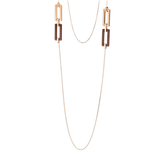 Collar Ice Cube Rock Oro Rosa