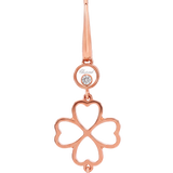 Aretes Happy Clover Oro Rosa