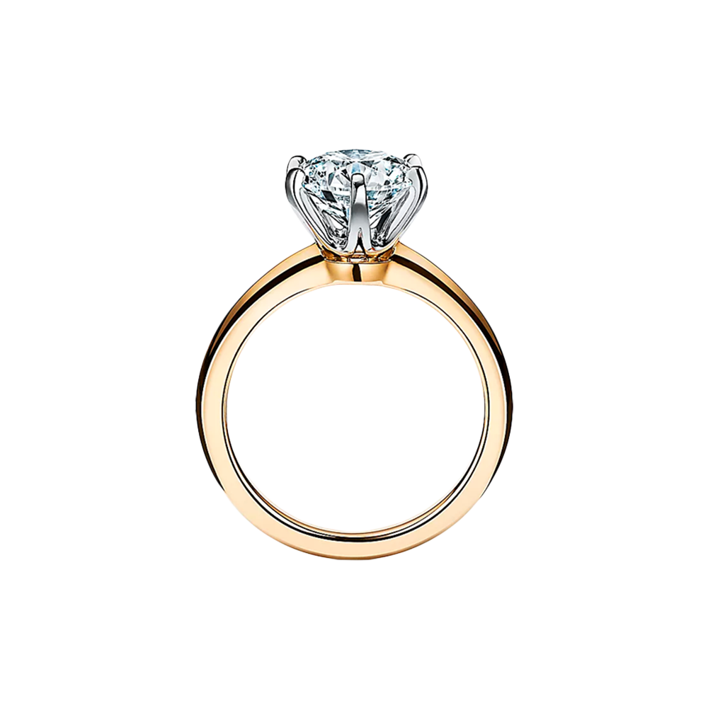 Oro Tiffany Argollas De Matrimonio Tiffany Setting Anillo De