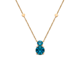Collar Back To Origin Topacios Azules
