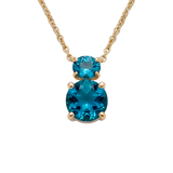 Collar Back To Origin Topacios Azules