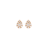 Gold and Diamond Magic Touch Pear Earrings