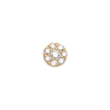 Gold and Diamond Target Bar Piercing