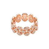 Anillo Oro Rosa con Diamantes