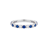 Anillo Madame con Zafiros Azules y Diamantes