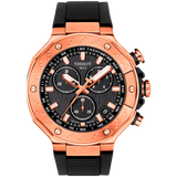 Reloj para Hombre T-Race Chronograph Negro y Oro Rosa