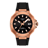 Reloj para Hombre T-Race Powermatic 80 41mm Negro y Oro Rosa