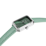 Reloj para Mujer SRV Cuarzo 30mm Verde y Cuero