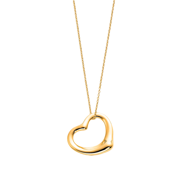 Elsa Peretti Colgante Open Heart 22mm Yellow Gold