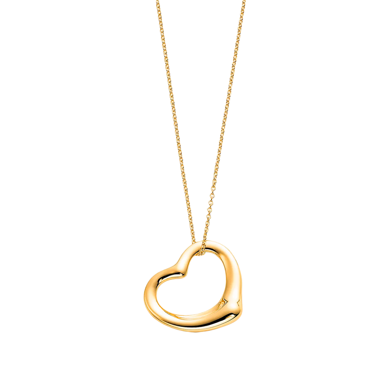 Elsa Peretti Colgante Open Heart 22mm Yellow Gold