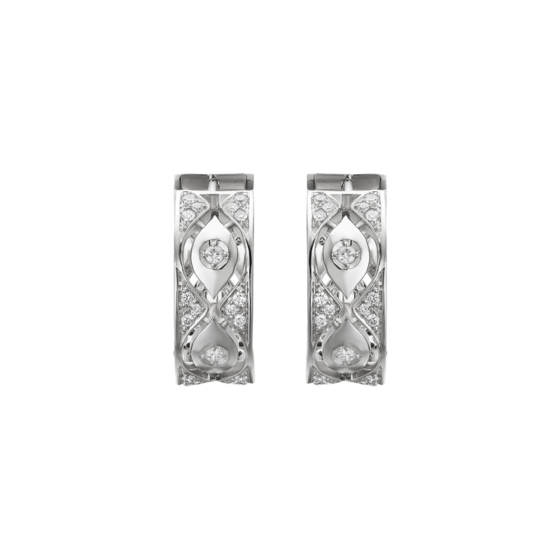 Mikou Pendientes White Gold & Diamonds