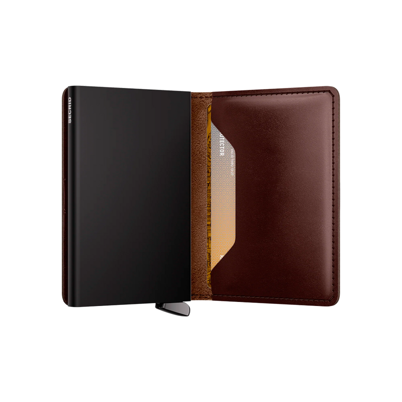 Premium Slimwallet Dusk Dark Brown +