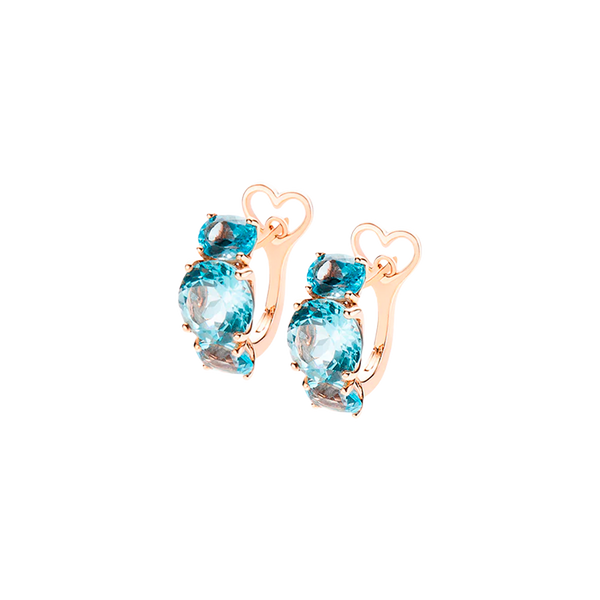 Back to Origin Pendientes with Light Blue Topaz