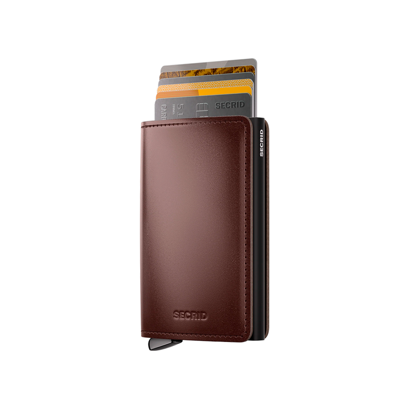 Premium Slimwallet Dusk Dark Brown +