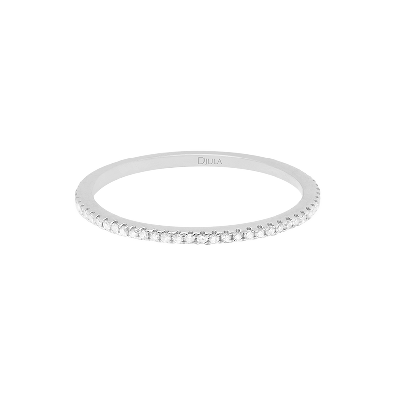 Gold and Diamond Band Ring