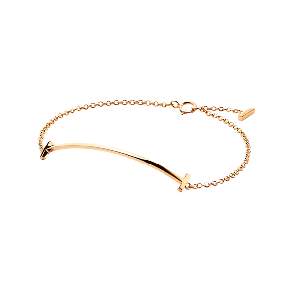 Tiffany T Brazalete Smile Medium Yellow Gold