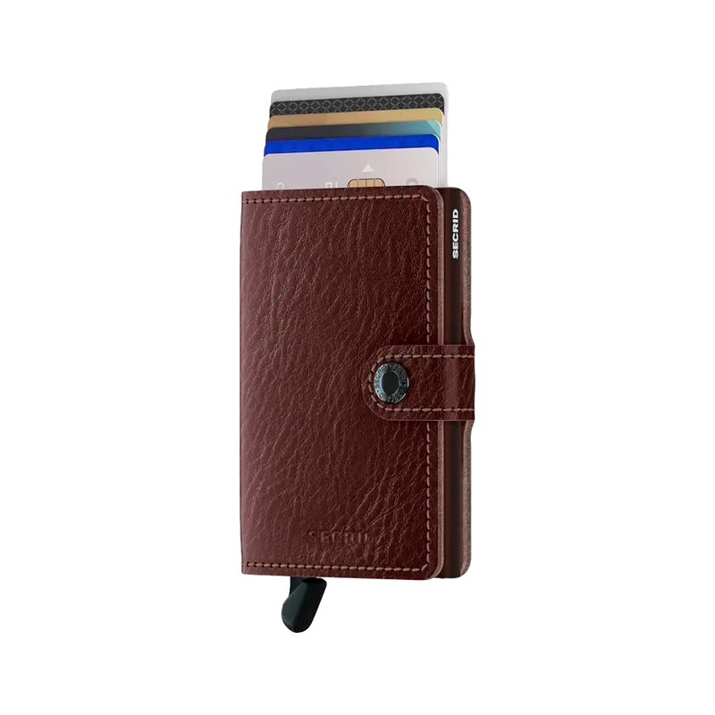 Miniwallet Veg Espresso Brown