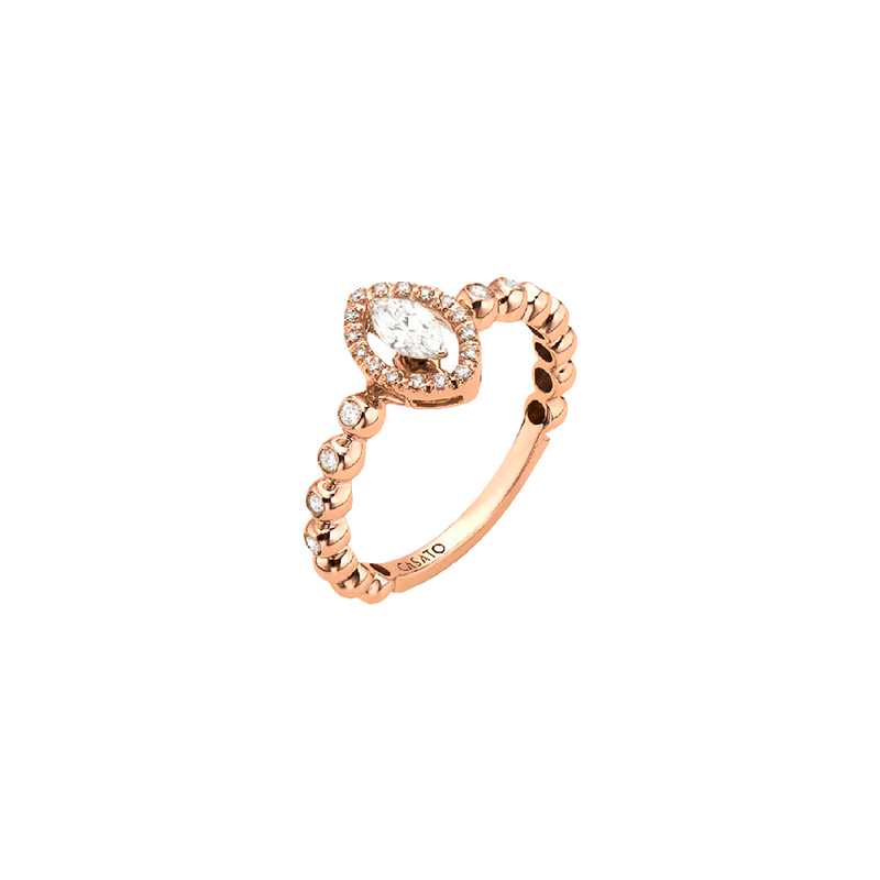 Boutique Icon Anillo Rose Gold & Marquise Shaped Diamond