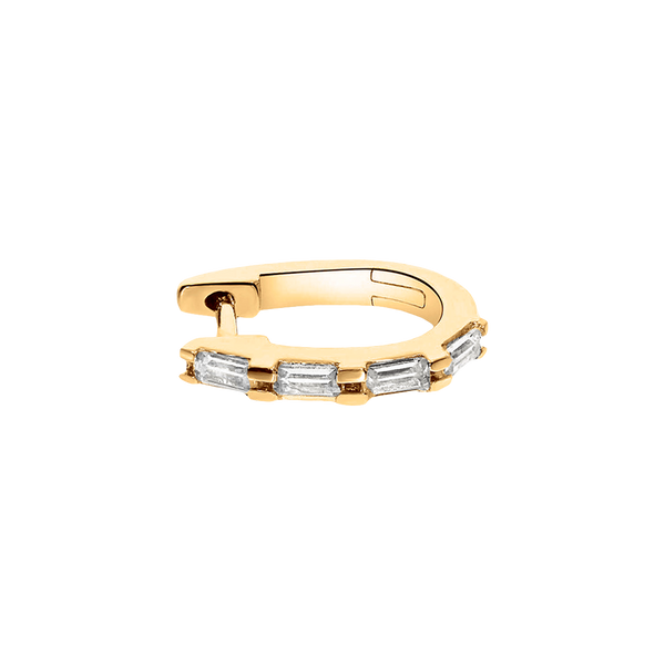 Gold and Diamond Graphique Elegant Hoops