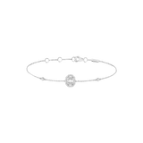 Gold and Diamond Square Diamond Union Bracelet