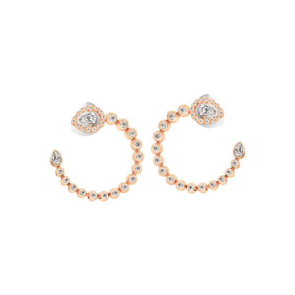 Boutique Icon Pendientes Rose Gold & Pear Shaped Diamonds