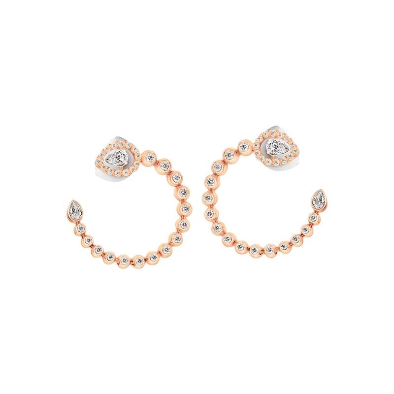 Boutique Icon Pendientes Rose Gold & Pear Shaped Diamonds