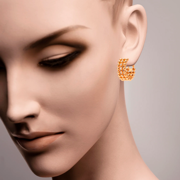 Boutique Icon Pendientes Rose Gold & Diamonds