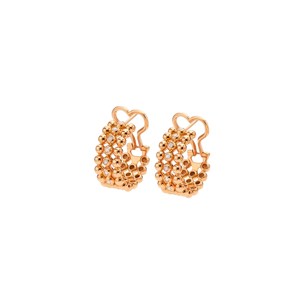 Boutique Icon Pendientes Rose Gold & Diamonds