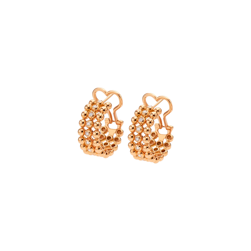 Boutique Icon Pendientes Rose Gold & Diamonds