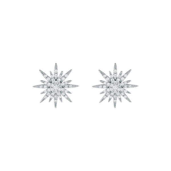 Gold and Diamond Soleil Earrings