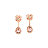 Pendientes Boutique Paris con Morganitas y Diamantes