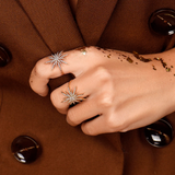 Gold and Diamond Soleil Ring Oro Amarillo