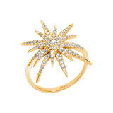 Gold and Diamond Soleil Ring Oro Amarillo
