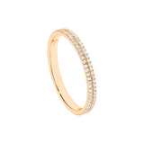 Gold and Diamond Union Double Band Ring