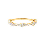 Gold and Diamond Union Dentelle Ring