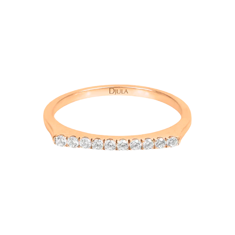 Gold and Diamond Union Signet Ring