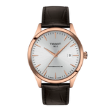 Tissot Classic Dream 40mm oro rosa cuero - vista frontal
