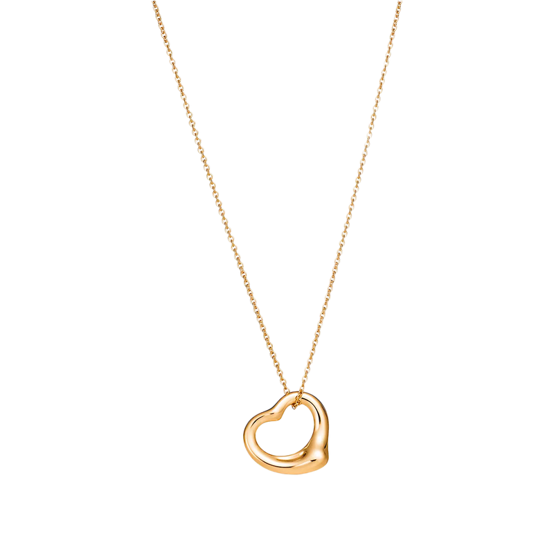 Elsa Peretti Colgante Open Heart 16mm Yellow Gold