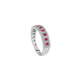 Belle Époque Anillo with Rubies and Diamonds