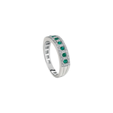 Belle Époque Anillo with Emeralds and Diamonds